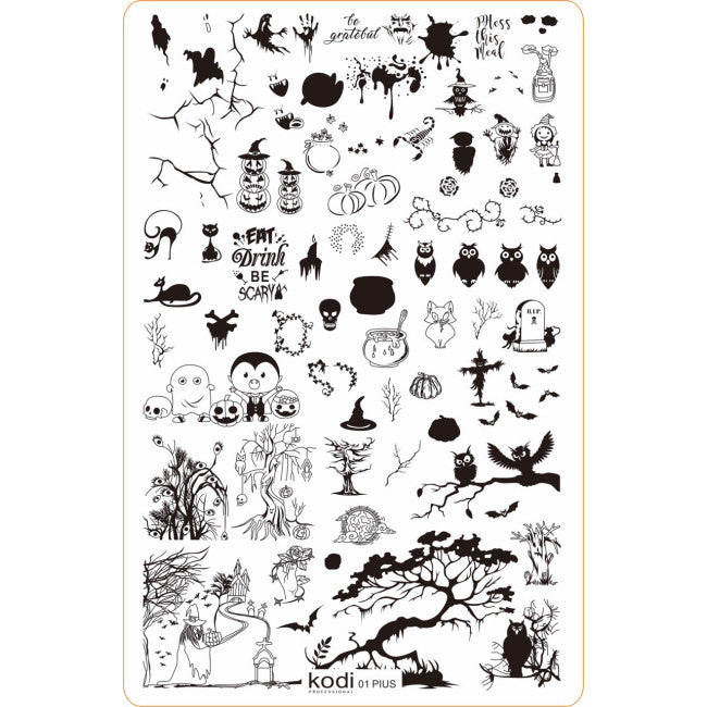 Stamping Plate "Plus size" № 01 (9.5x14.5cm)