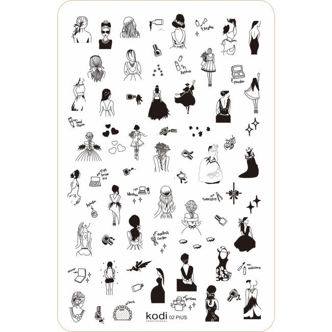 Stamping Plate "Plus size" № 02 (9.5x14.5cm)