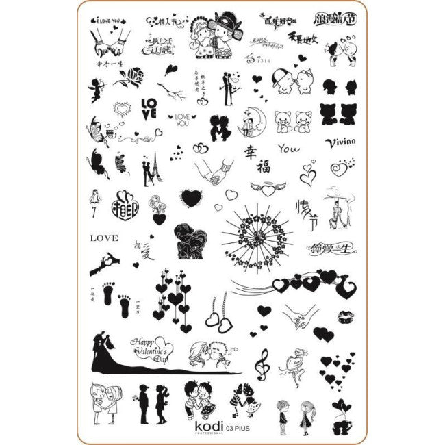Stamping Plate "Plus size" № 03 (9.5x14.5cm)