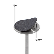 Disc 16 mm (black, 320 grit, without soft layer, 50 pcs.)