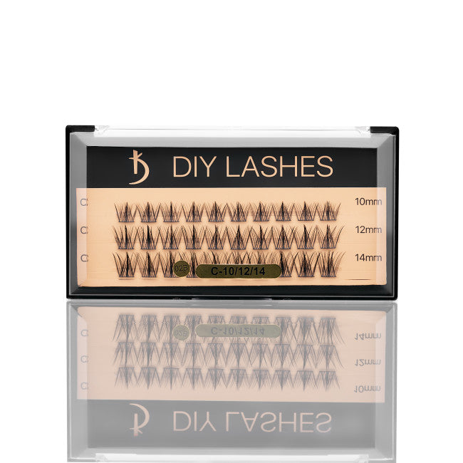 Eyelash Extensions DIY LASHES 02B C 0,07 (10 mm, 12 mm, 14 mm)