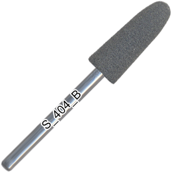 Polisher silicone, rounded cone, medium abrasive, d=6,5 mm, length of working part 17 mm, S_404_K