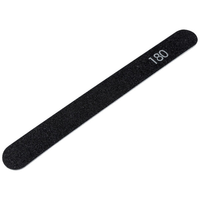 №184 Replaceable File for Straight Base 180 Grit (Color: Black, Size 178/19 mm), 25pcs/pack