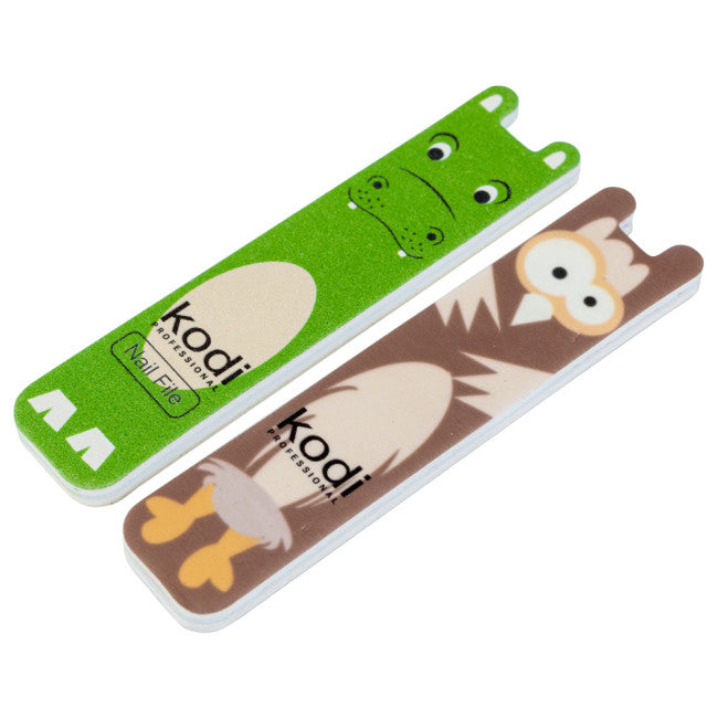 № 197 Children's Set for Nails: File 180/220 "Hippo", Polisher 400/300 "Owlet"