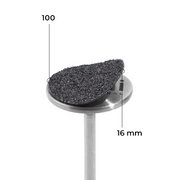 Disc 16 mm (black, 100 grit, without soft layer, 50 pcs.)