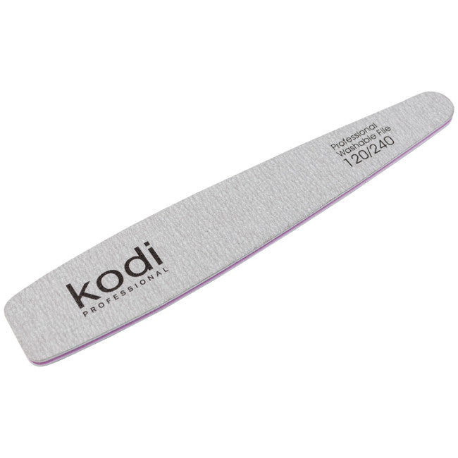 №153 Nail File Cone 120/240 (Color: Light Gray, Size:178/32/4)
