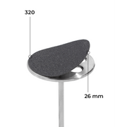 Disc 26 mm (black, 320 grit, without soft layer, 50 pcs.)