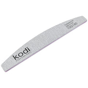 №127 Nail File «Crescent» 100/180 (Color: Light Gray, Size: 178/28/4)