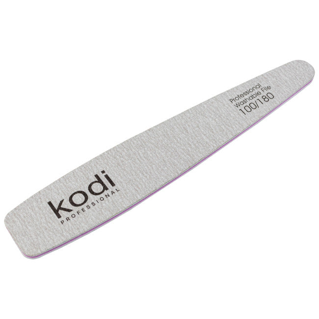 №149 Nail File Cone 100/180 (Color: Light Gray, Size:178/32/4)