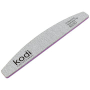 №121 Nail File «Crescent» 80/80 (Color: Light Gray, Size: 178/28/4)