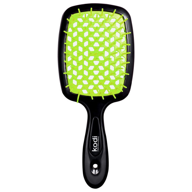 Soft Touch Hairbrush Black/Light Green