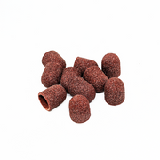 Pedicure cap set, rounded cylinder, 80 grit, hard abrasive, diameter 13.0 mm, (10pcs/pack), Kp130cK