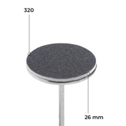 Disc 26 mm (black, 320 grit, with soft layer, 50 pcs.)