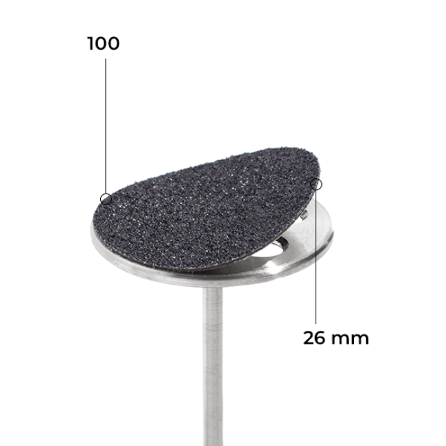 Disc 26 mm (black, 100 grit, with soft layer, 50 pcs.)