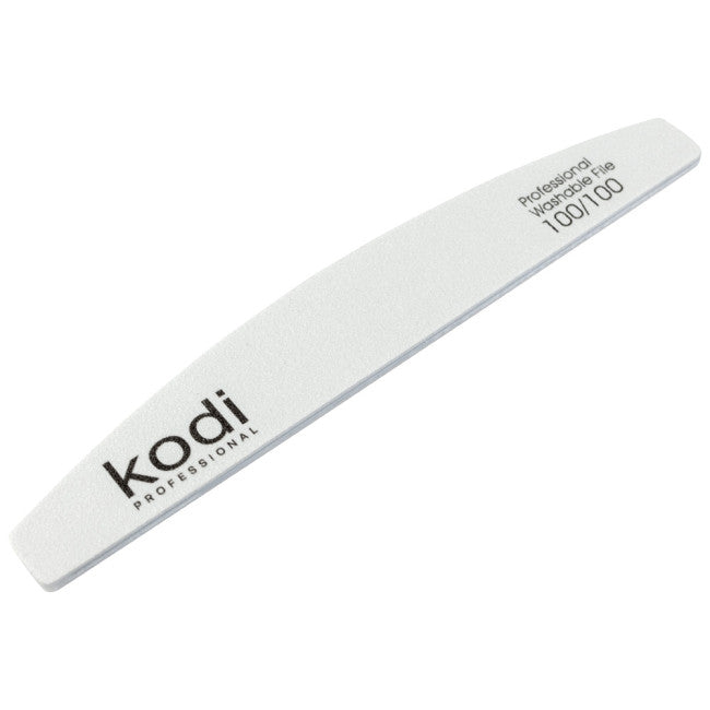 № 10 Nail File "Crescent" 100/100 (Color: White, Size: 178/28/4)