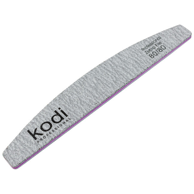 № 88 Nail File "Crescent" 80/80 (Color: Gray, Size: 178/28/4)