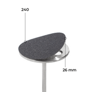 Disc 26 mm (black, 240 grit, without soft layer, 50 pcs.)