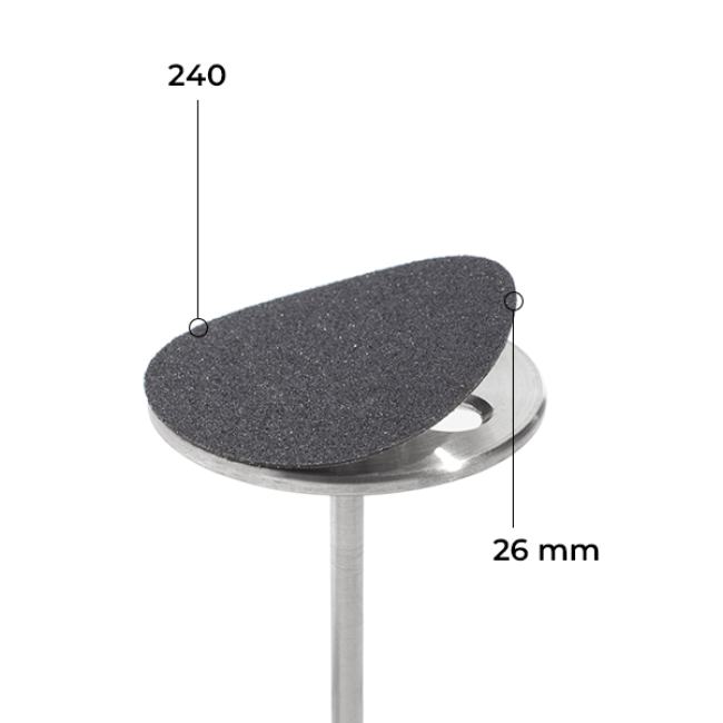 Disc 26 mm (black, 240 grit, without soft layer, 50 pcs.)