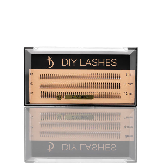 Eyelash Extensions DIY LASHES 08A C 0,07 (8 mm, 10 mm, 12 mm)