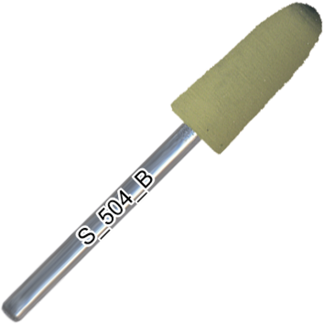 Polisher silicone, rounded cone, soft abrasive, d=6,5 mm, length of working part 17 mm, S_504_K
