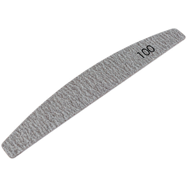 №180 Replaceable File «Crescent» 100 Grit (Color: Brown, Size 178/28 mm), 25pcs/pack