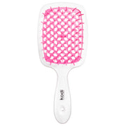Soft Touch Hairbrush White/Pink