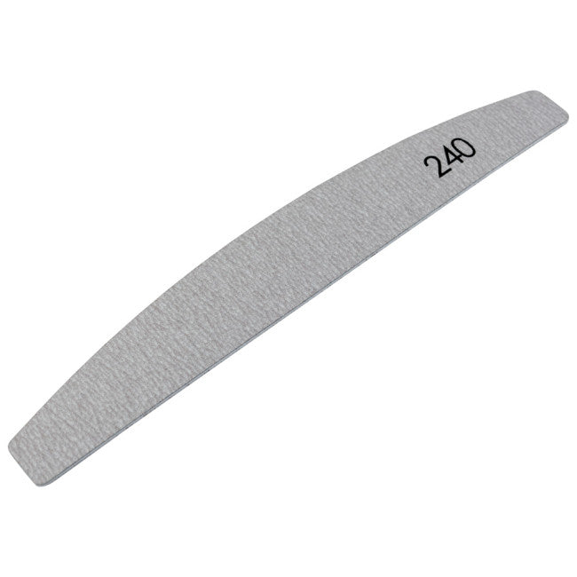 №179 Replaceable File «Crescent»240 Grit (Color: Gray, Size 178/28 mm), 25pcs/pack