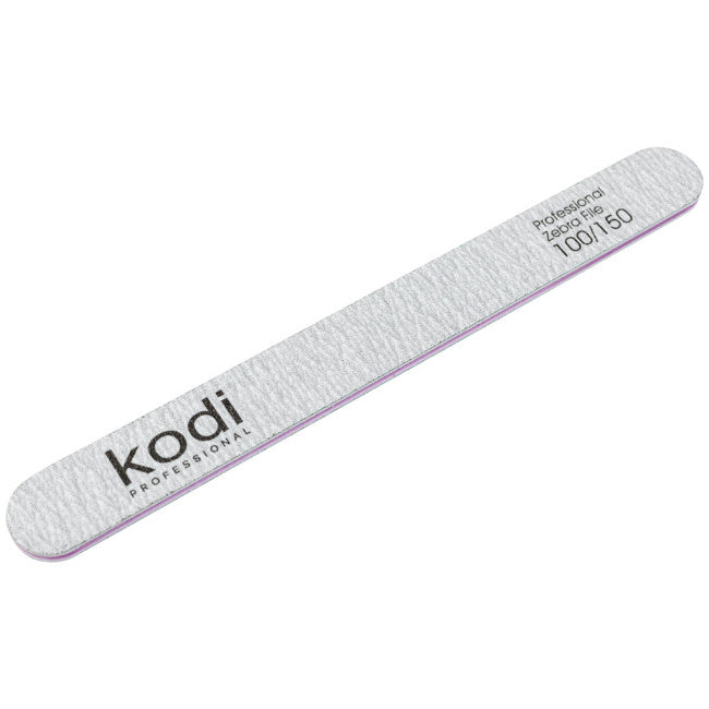 №140 Nail File Straight 100/150 (Color: Light Gray, Size: 178/19/4)