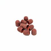 Set of pedicure caps rounded cylinder, 80 grit, hard abrasive, diameter 10.0 mm, (10pcs/up), Kp100cK