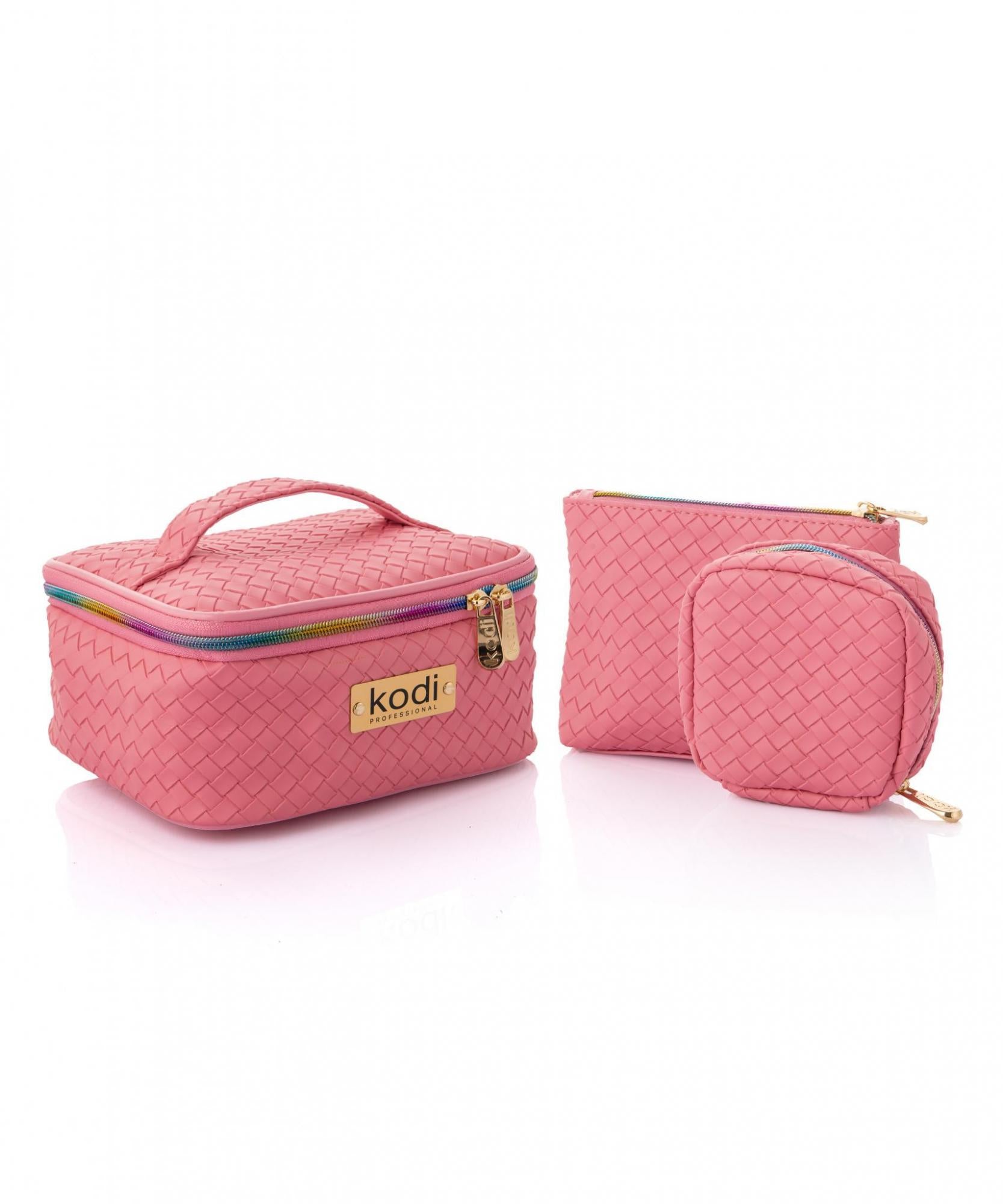 Cosmetic Bag 3 in 1 (Color: Pink)