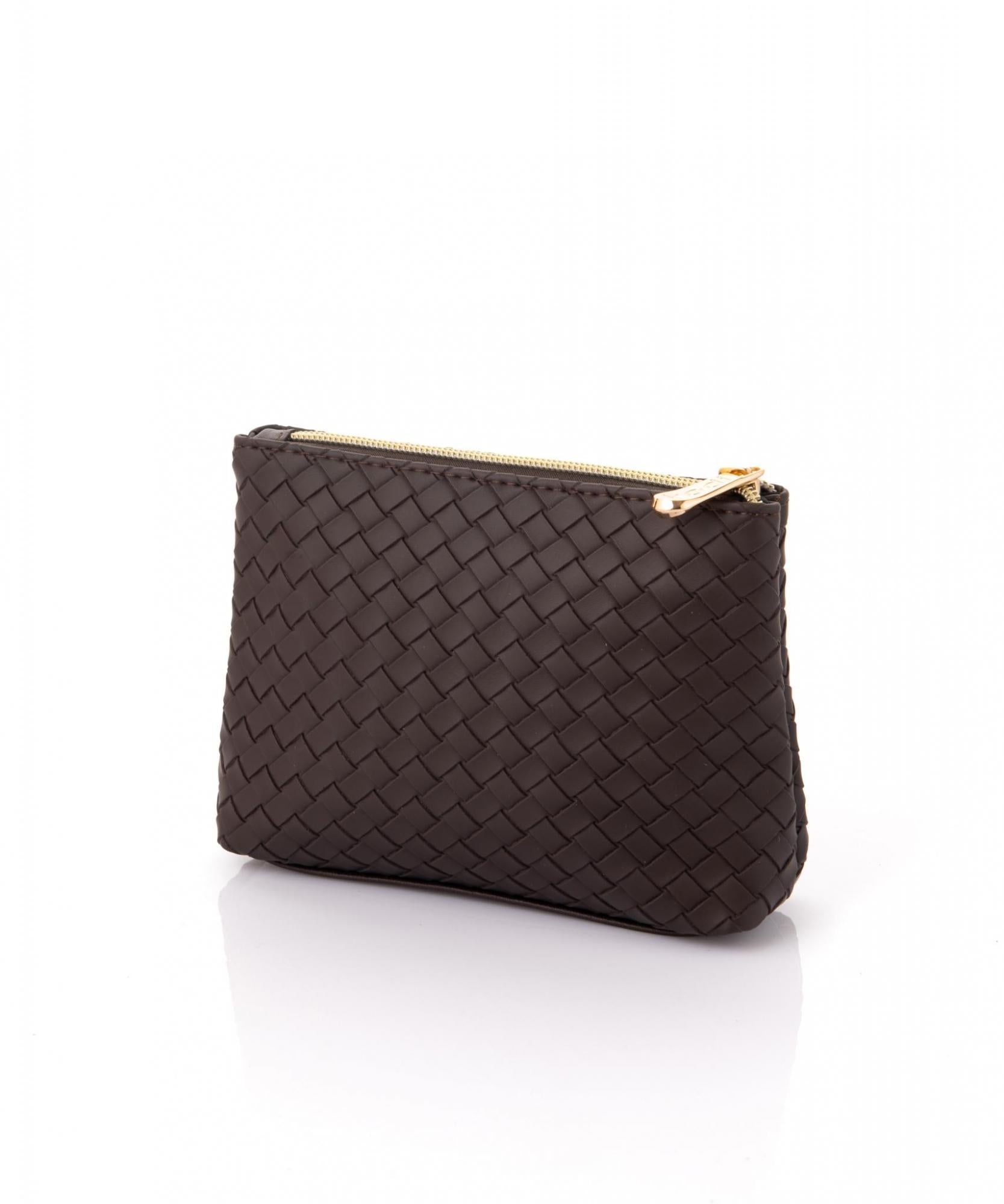 3 in 1 Cosmetic Bag,3 in 1 Color: Brown
