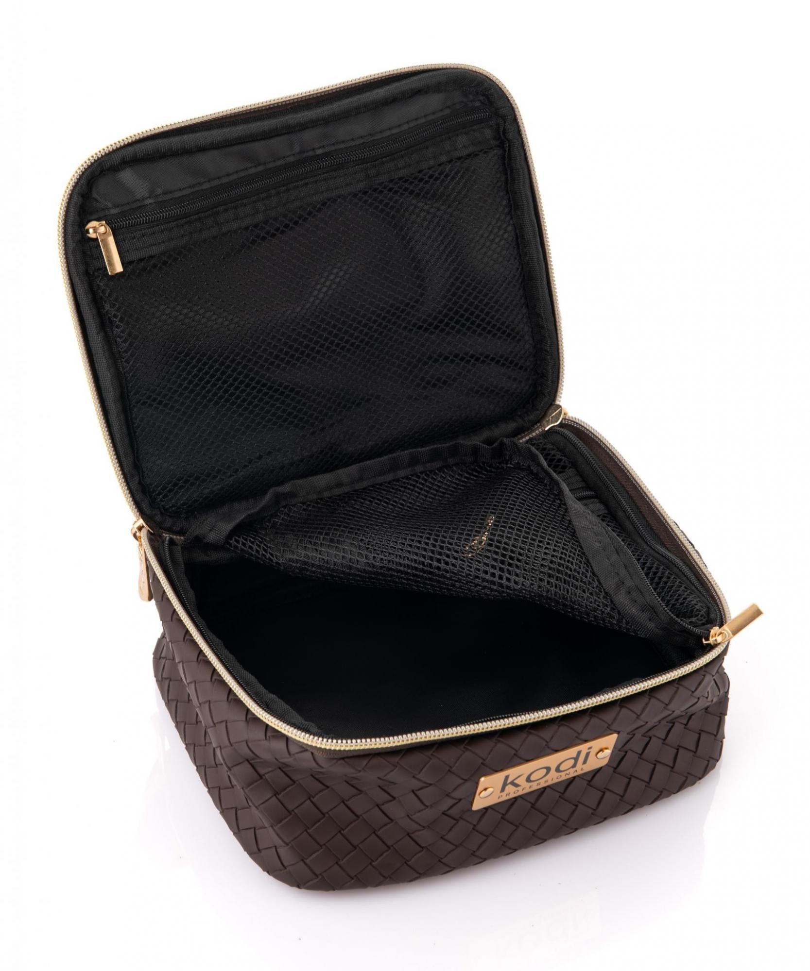 3 in 1 Cosmetic Bag,3 in 1 Color: Brown