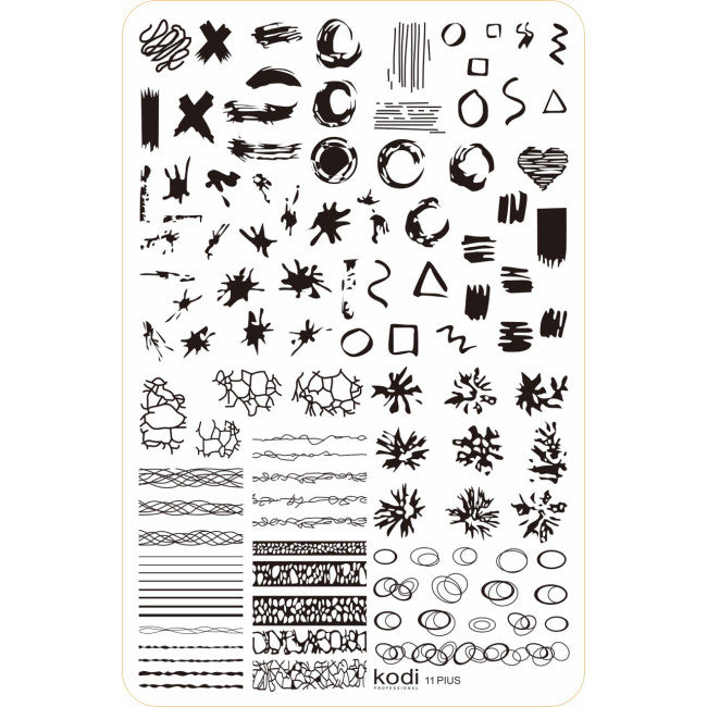 Stamping Plate "Plus size" № 11 (9.5x14.5cm)