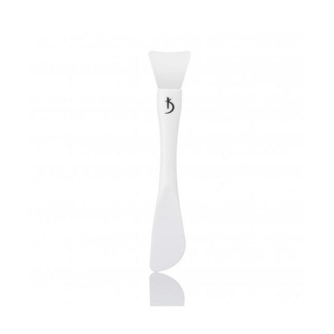 Double-sided plastic brush for applying masks with a silicone tip (color: naturel)