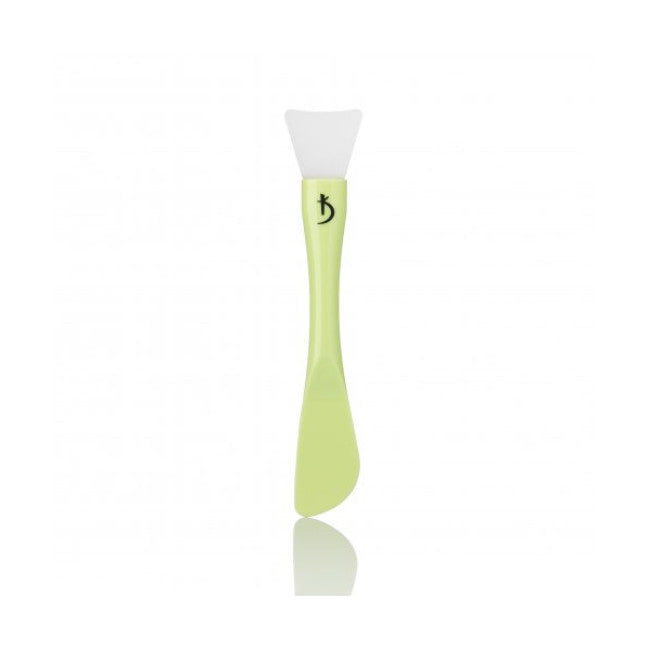 Double-sided plastic brush for applying masks with a silicone tip (color: naturel)
