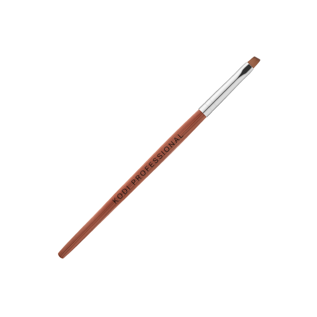 Brush for Gel Nail Modeling № 6 / S, Handle: Wooden, Bristle: Nylon
