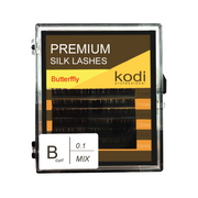 Eyelashes B 0.1 (6 rows: 11/12/13 mm), packaging Butterfly