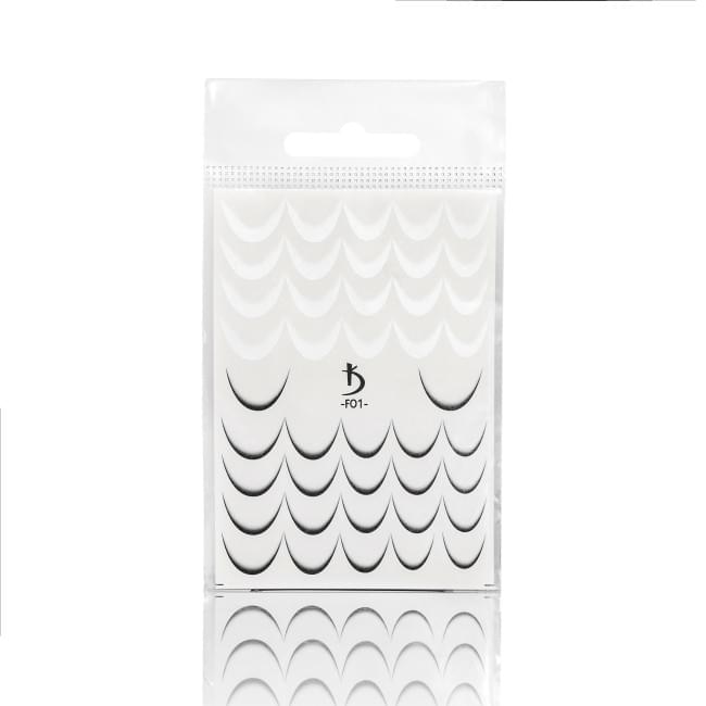 F01 French Ombre Slider Design (Black/White)