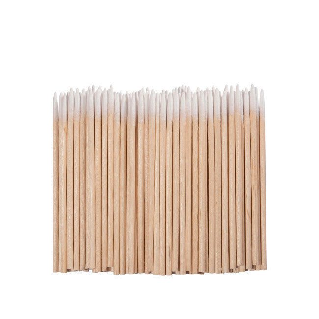 Pointed wooden sticks with cotton tips (100 pcs/pack)