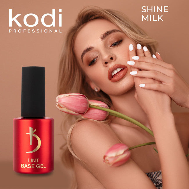 Lint base gel "Shine Milk", 15 ml