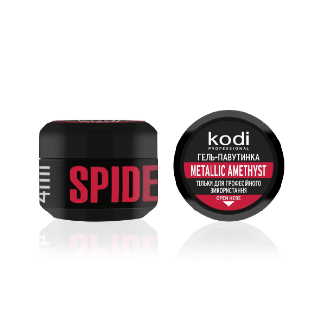 Spider gel for nails Kodi Professional Metallic Amethyst, 4 ml