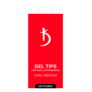 Gel Tips for Extensions OVAL MEDIUM (240 pcs/pack)