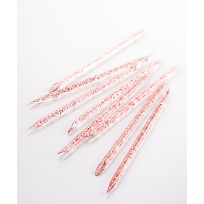 Plastic Sticks for Cuticle (red)