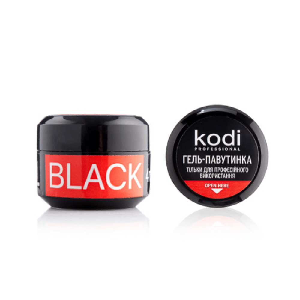 Spider Gel for Nails Kodi Professional, 4 ml (color: black)