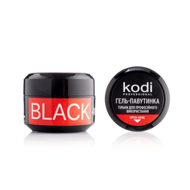 Spider Gel for Nails Kodi Professional, 4 ml (color: black)