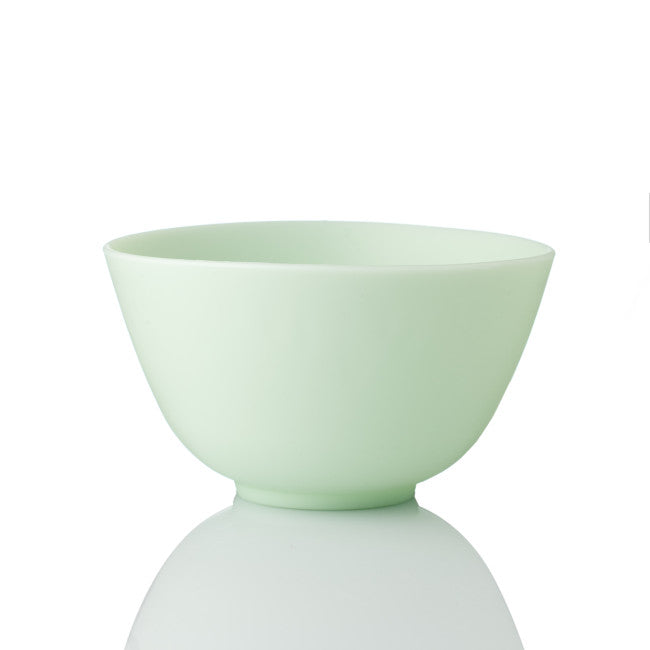 Silicone cosmetic bowl with measuring scale (color: white)