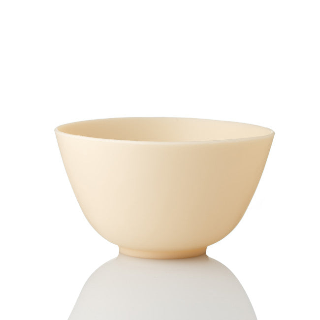 Silicone cosmetic bowl with measuring scale (color: white)