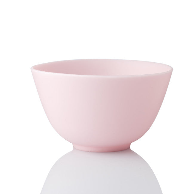 Silicone cosmetic bowl with measuring scale (color: white)