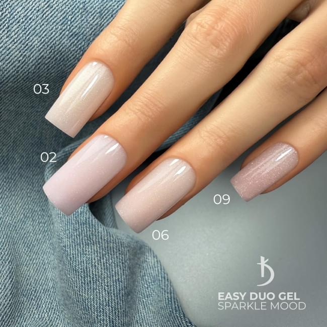 Professional acrylic-gel system Easy Duo Gel “Sparkle mood” № 2, 15 g