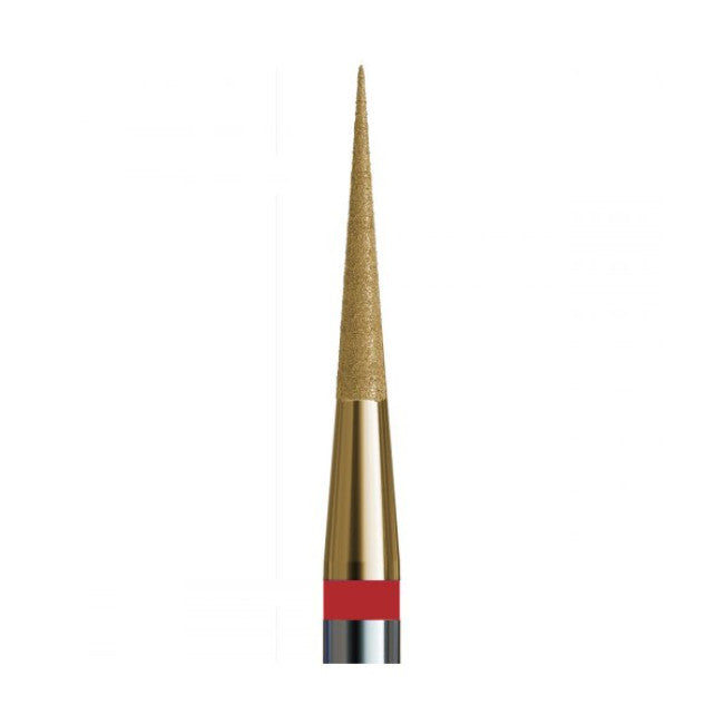 № 80 V104.165.514.014_Z (Drill Bit Diamond Cone 165, Length 8.0 mm, d = 1.4 mm, Soft Abrasive, with Zirconium Spraying)
